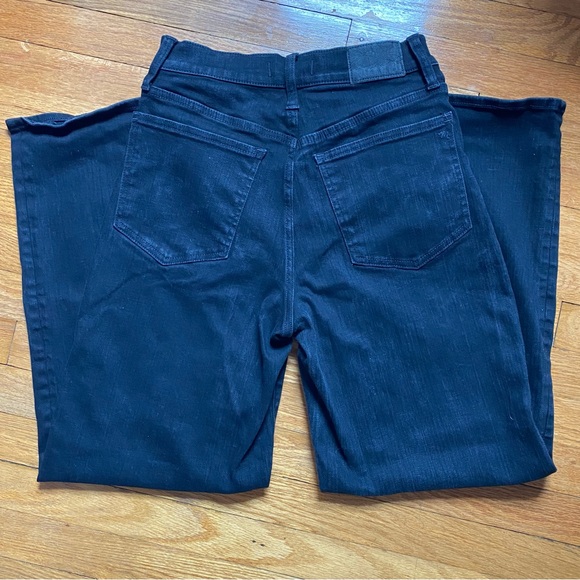 Madewell Perfect Vintage Wide Leg Jeans in Black size 28 - Picture 3 of 8